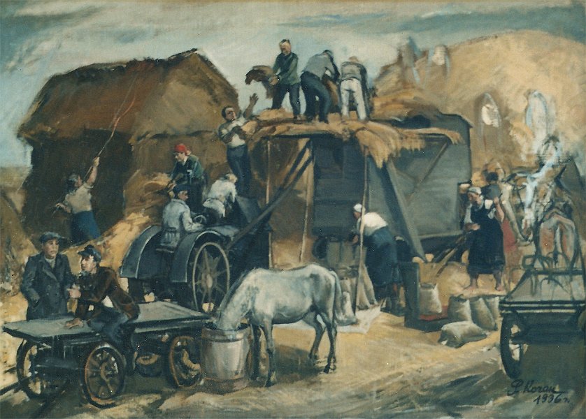 Harvest 1936 oil on canvas 66x93